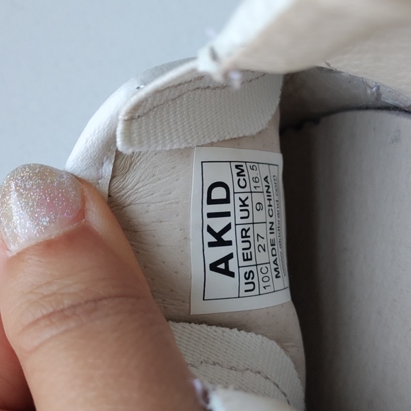 NWOT AKID Kids Leather Slip-Ons kids size 10c - Picture 4 of 4